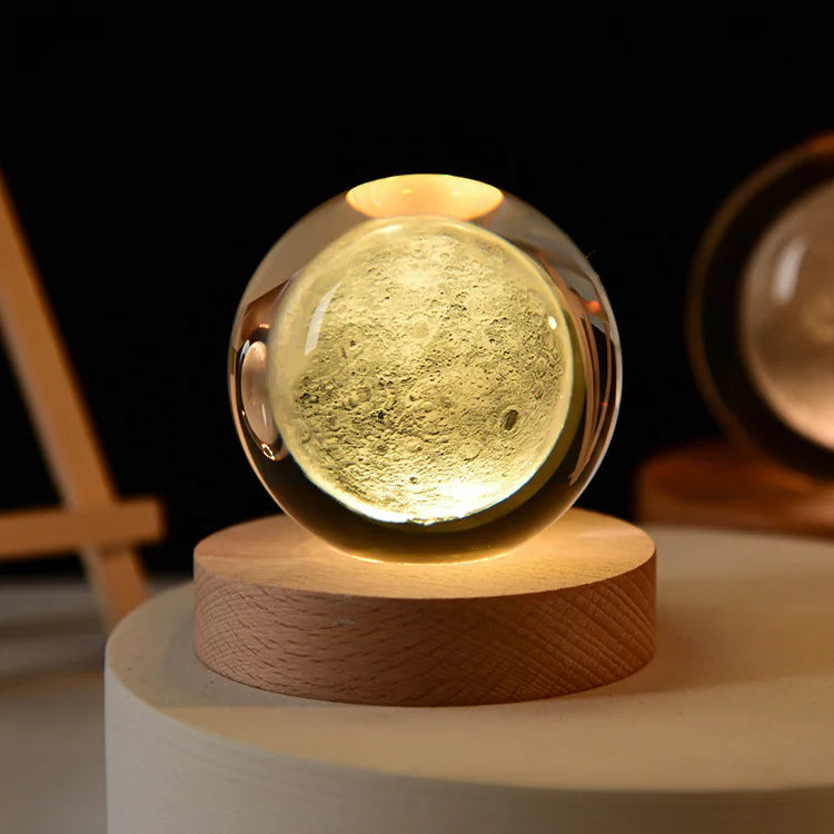 Boule de cristal Lune 3D