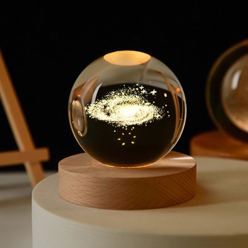 Boule de cristal galaxie 3D