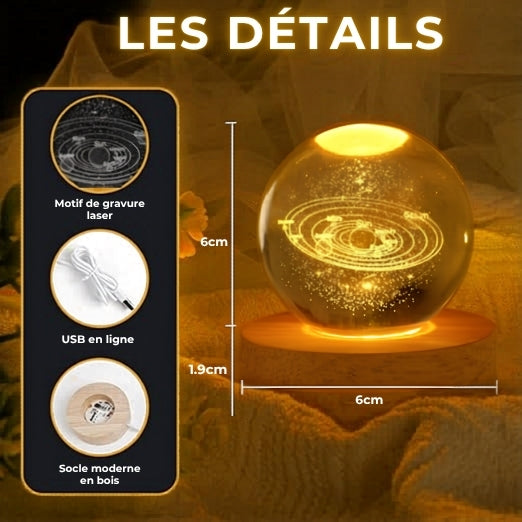 Boule de Cristal Système Solaire 